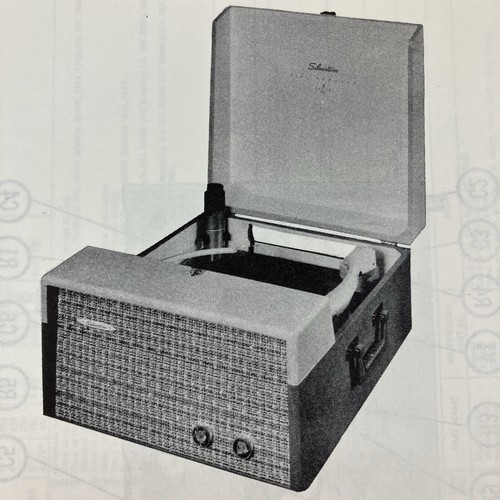 1957 silvertone record - record, player