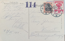Cartolina  Germania Storia postale da Berlino a Vienna 28/7/1920
