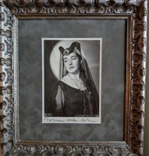 PRIMA Fotografia firmata Maria Meneghini Callas 1952 - Trovatore Leonora / Norma