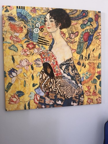 Quadro copia klimpt signora - copia,