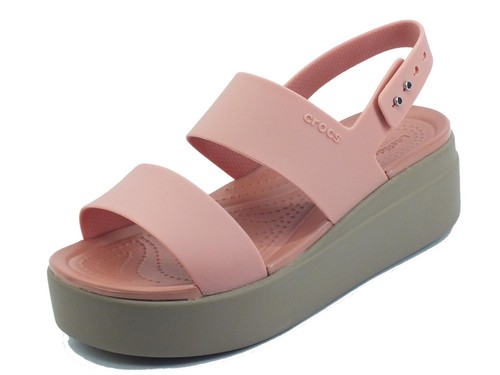Crocs brooklyn low wedge - , pale