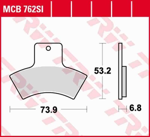 Pastiglia freno mcb762si - pastiglia,