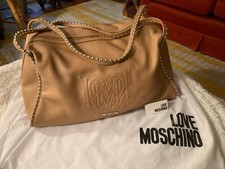 Gold zipper love moschino bag