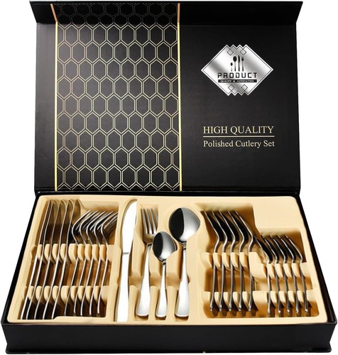 Set posate pezzi acciaio - set,