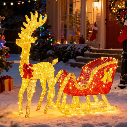 Set slitta babbo - babbo, natale