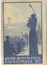 CARTOLINA Ai Principi di Piemonte QUOD BONUM FELIX vintage dìepoca  anni '30
