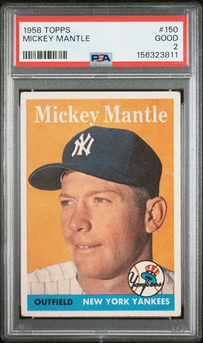 Mickey mantle 1958 topps - mickey,