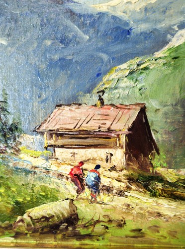 Dipinto firmato olio - dipinto, su