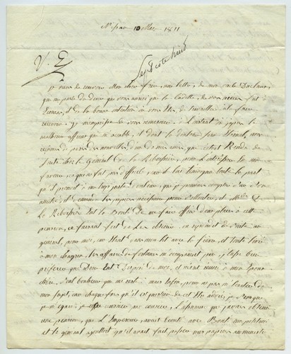 Lettre général de - général,