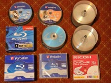 Lotto Blu-ray, DVD e CD vergini - BD-R BD-RE DVD-R CD-R