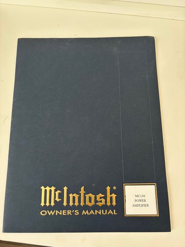 Mcintosh mc150 manuale - mcintosh,