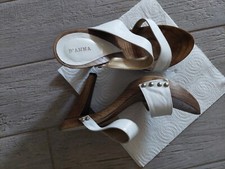 Zoccoli estivi donna tacco alto artigianali