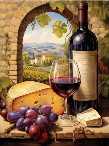 Piastrella murale tema vino - piastrella,