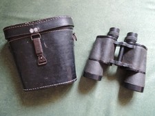 WW2 GERMAN 7X50 DIENSTGLAS BINOCULARS + CASE CARL ZEISS JENA