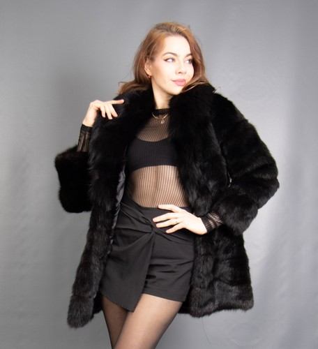 8134 splendido cappotto nero - cappotto,