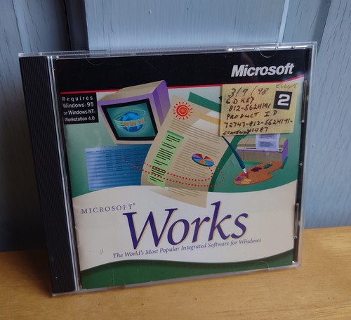 Microsoft works 1995 cd - works,