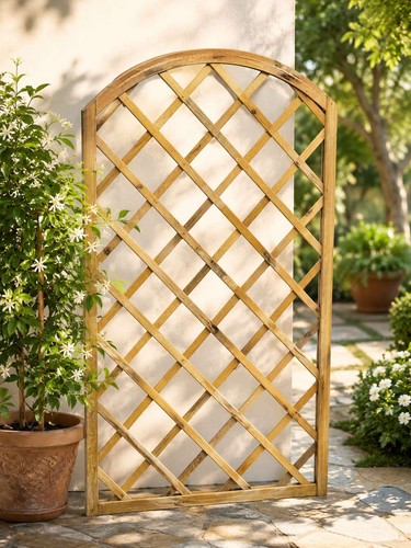Grigliato arco legno - in,