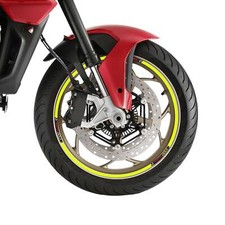 Strisce giallo fluo cerchi