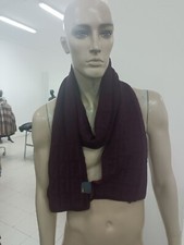 Sciarpa Fendi “FF” monogram Degradè Bordeaux 100% Lana 180 x 32 cm