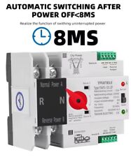 ATS INTERRUTTORE AUTOMATICO COMMUTATORE RETE FOTOVOLTAICO SOLARE ENERGIA 2P 63A