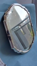 Antico Vassoio A Specchio In Silver Plate Anni 30/40