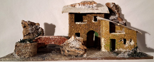 Paesaggio innevato per presepe - paesaggio,