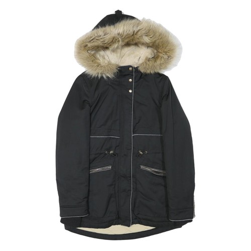 Zara parka donna nero beige - zara,