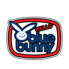 Adesivo Wells' Blue Bunny Logo