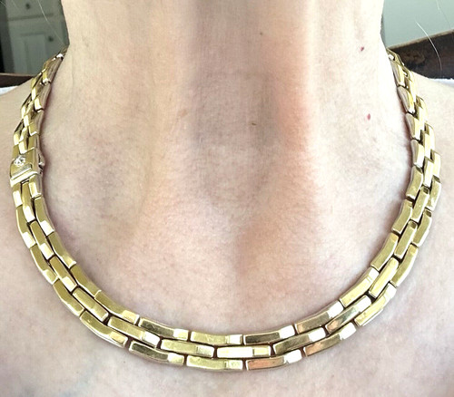 Collana chimento oro giallo - collana,