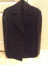 Givenchy mens black peacoat