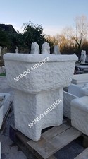 FONTANA LAVANDINO A MURO PARETE LAVATOIO IN CEMENTO MARMO PIETRA DA PER GIARDINO
