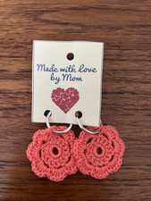 Orecchini in maglia fatti a