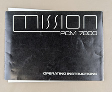 Mission PCM 7000 Istruzioni