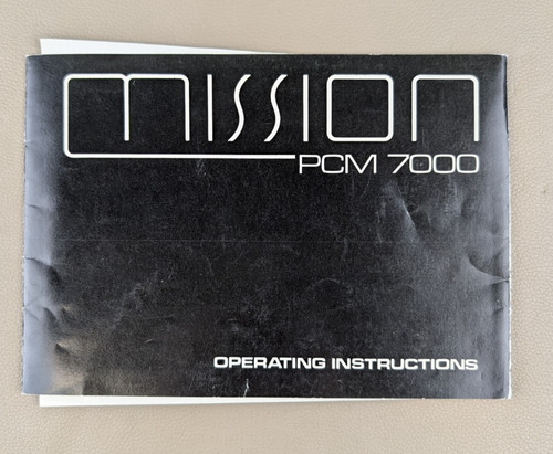 Mission pcm 7000 istruzioni - pcm,