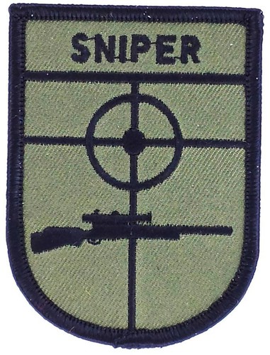 Toppa stemma ricamata sniper - stemma,