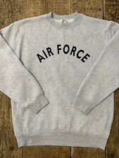AIR FORCE Felpa Sweatshirt Marine Corps Army Military Tg L Made in USA Vintage