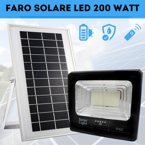 Faro solare led 200 watt - faro,