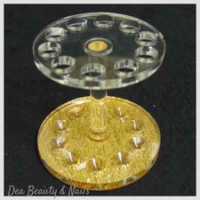DISPLAY ESPOSITORE PORTA PENNELLI BASE ORO NAIL ART RICOSTRUZIONE UNGHIE