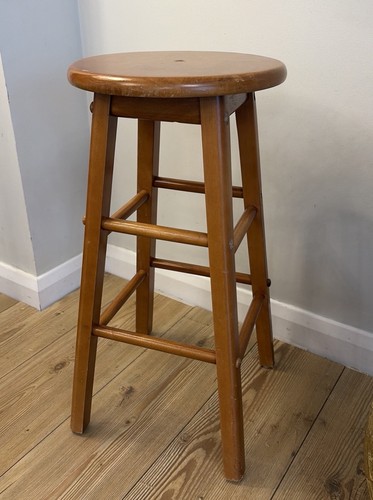 Sgabello vintage legno - sgabello,