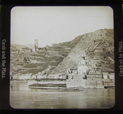 Glass magic lantern slide - magic,