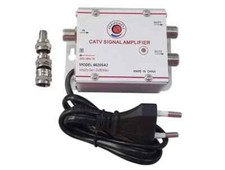 AMPLIFICATORE SEGNALE ANTENNA TV 2 USCITE DIGITALE TERRESTRE DECODER SDOPPIATORE