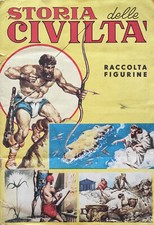 ALBUM FIGURINE " STORIA DELLE CIVILTA' ", BAGGIOLI 1967, CON 182 FIGURINE SU 240