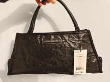 ✅Borsa a Tracolla H&M Glenn Martens Nera✅UK Stock In Mano Edizione Limitata Designer