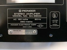 PIONEER SA-8800 Amplificatore