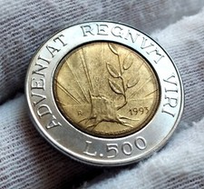 Repubblica di San Marino 500 lire bimetalliche 1993 ottimo lotto 