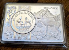 1 oz argento 999 Springbock