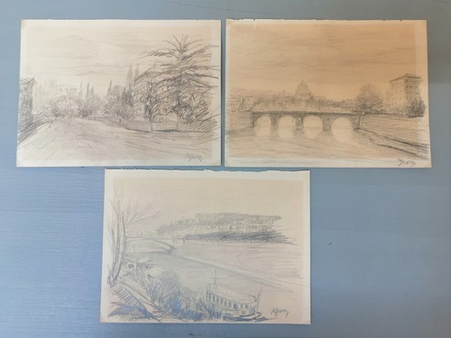 Quadro roma lungotevere - roma,