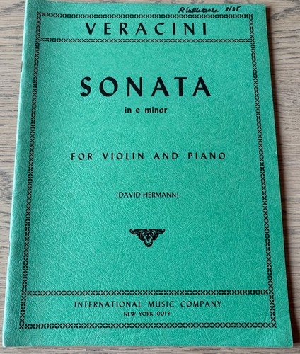 Veracini sonata minor - sonata,