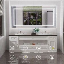 Specchio da parete grande LED