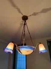 lampadario art nouveau liberty firmato DEGUE’